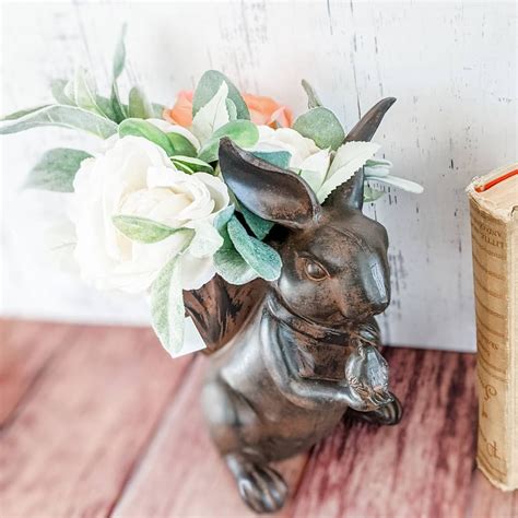 A Little Bunny Love Easter Farmhouse Decor Bunny Flowers Cute Rabbit Easter Spring Spring