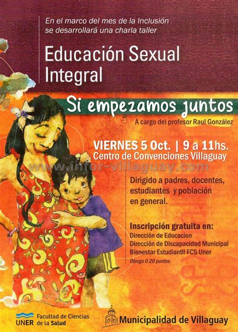 Este Viernes Charla Sobre Educación Sexual Integral En El Centro De Convenciones Noticias