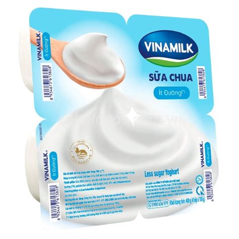 SỮA CHUA ĂN ÍT ĐƯỜNG VINAMILK HỘP 100G