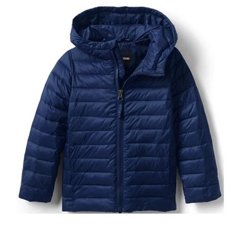 Lands' End Kids Thermoplume Packable Hooded Jacket : Target