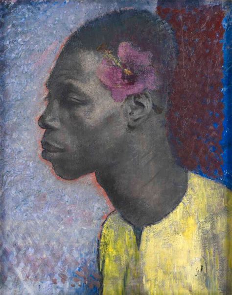 Glyn Philpot Profile of a Man with Hibiscus Flower Félix Harlem