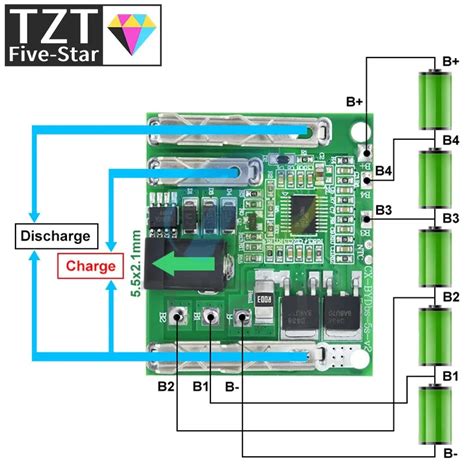 5S 18V 21V 20A Защитная плата для зарядки аккумулятора, защитная ...