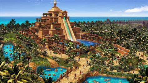 Dubai - Atlantis Aquaventure Waterpark all rides - YouTube