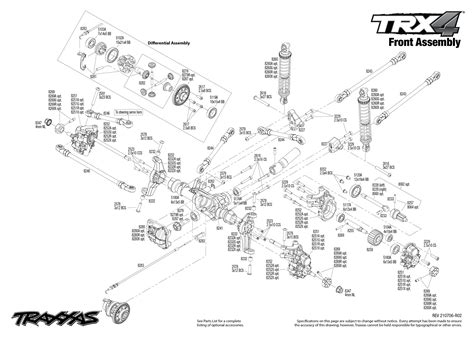 Exploded View Trx 4 Ford Bronco 2021 Tqi 110 Rtr Front Part Astra