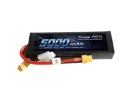 GensAce Gens Ace Short Size 5000mAh 50C 3S1P 11 1V Lipo With XT60