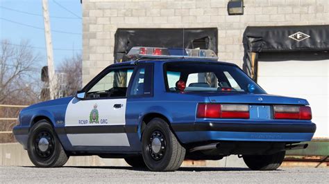 An Original Royal Canadian Mounted Police Ford Mustang SSP Patrol Car