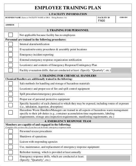 6+ Employee Training Plan Templates -Free Samples, Examples Format Download