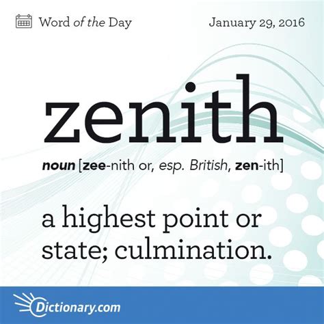 a poster with the words, zeinth and an image of a blue background