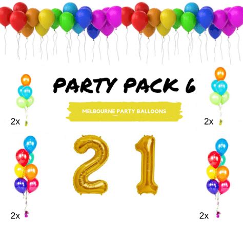 Complete Party Pack 6 Melbourne Party Balloons Melbournes Ultimate