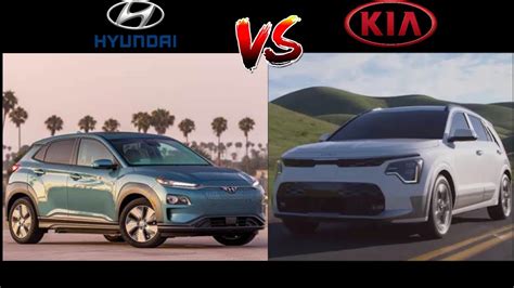 Kia Niro Ev Vs Hyundai Kona Ev Visual Comparison Interior