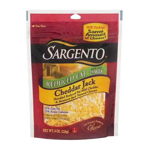 Sargento Reduced Fat Cheddar Jack Shredded Cheese Oz Instacart