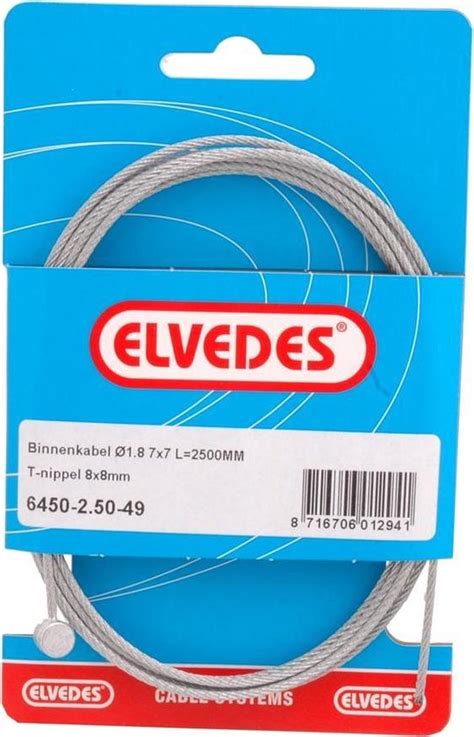 Remkabel Binnen Elvedes Ton 8x8 RVS 49 Draads 6450 49 Bol