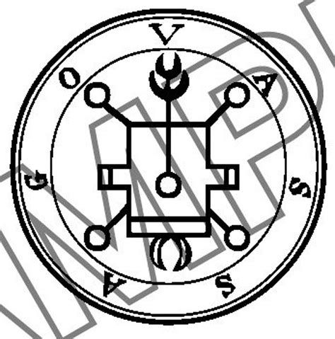 Seal Of Vassago Svg 3rd Demon Vassago Sigil Svg Goetia Demon Svg Occult