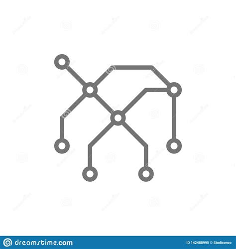 Mapa Del Subterr Neo Estaciones De Tren L Nea Icono Del Metro