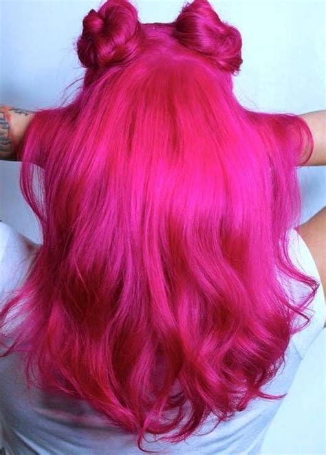 32 Cute Dyed Haircuts To Try Right Now Hair Styles Magenta Hair