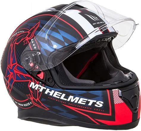 Kask Motocyklowy Mthelmets Thunder Sv Isle Of Man Red Xl Opinie I