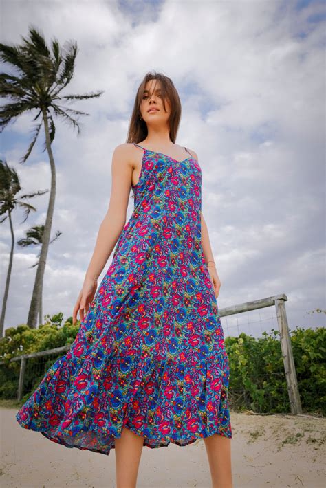 DRESS HS216P100 COCO MAXI FANTASIA Naked Gypsy