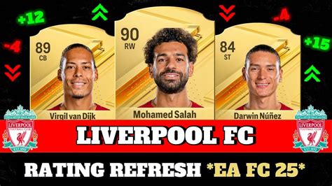 FIFA 25 LIVERPOOL FC RATING PREDICITONS EA FC 25 FT Salah