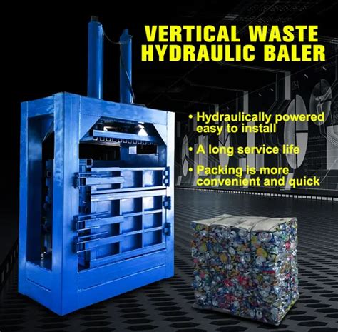 Vertical Hydraulic Carton Paper Cardboard Plastic Pet Bottle Press