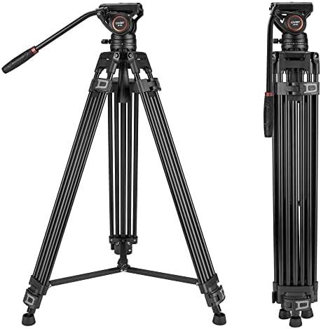 Cayer Bf L Video Stativ Mit Fluid Kopf Heavy Duty Stativ Mit