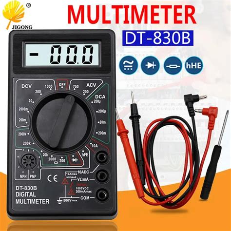 Multimètre numérique LCD DT 830B AC DC 750 1000V voltmètre ammètre Ohm