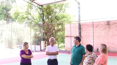 Pela Vez Prefeitura Entrega Nova Cobertura Da Quadra Da Emeb De Martim