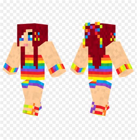 Minecraft Rainbow Skins For Girls