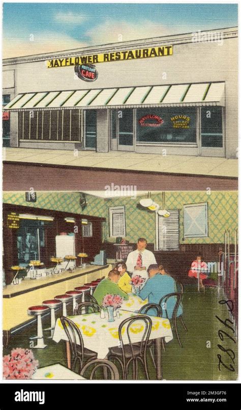 Mayflower Restaurant Restaurants Tichnor Brothers Collection