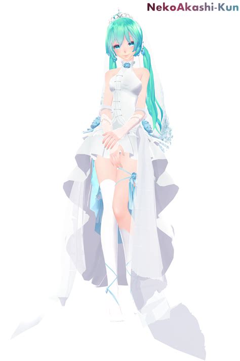 [mmd Tda] Miku Wedding Dress [dl ] By Nekoakashi Kun On Deviantart