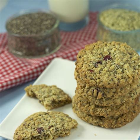 Hemp And Chia Seed Oatmeal Cookies Art And The Kitchen Healthy Oatmeal Cookies Chia Seed