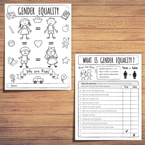 Gender Equality Activity Teaching Resources