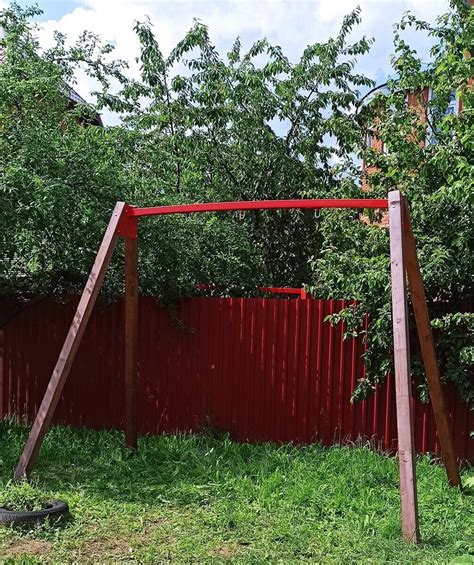 Купить качельную балку металлическую удлиненную на двое качелей в ...