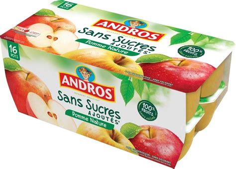 Compote Pomme Sans Sucres Ajout S Andros G