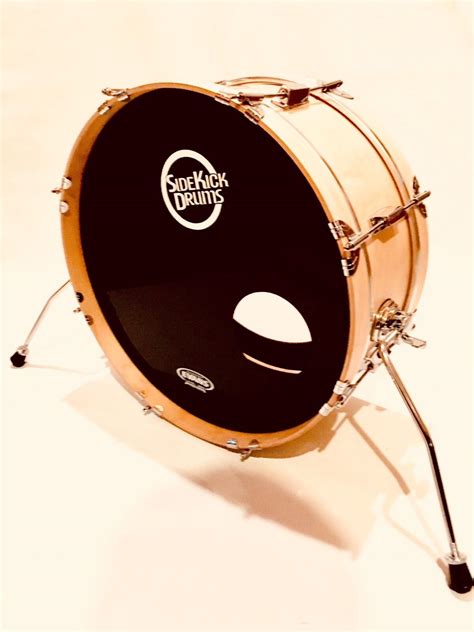 Side Kick Drums Small Portable Bass Drum 6 X 22 Skinny Bass Drum Pro Ebony Ebay