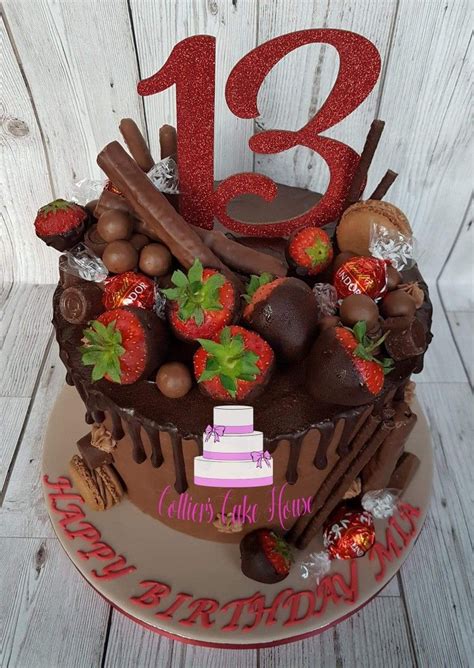 Chocolate Drip Cake Chocolate Dipped Strawberries 13th Birthday Cake Chocolate Drip Cake