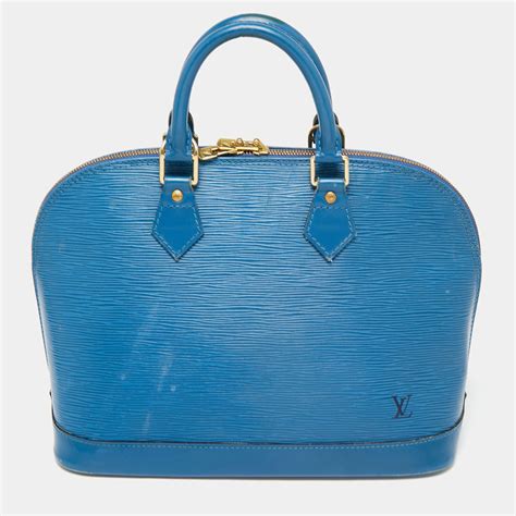 Louis Vuitton Toledo Blue Epi Leather Alma Pm Bag Louis Vuitton The Luxury Closet