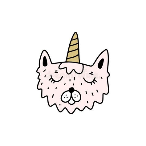 Cat Face Unicorn Stock Illustrations Cat Face Unicorn Stock