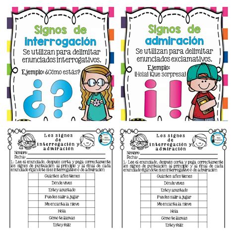 Signos De Interrogaci N Admiraci N Y Su Actividad Did Ctica Educativa