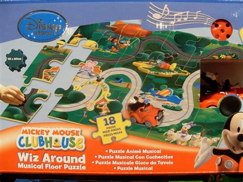 Disney Mickey Mouse Club House Wiz Around Musical Floor Puzzle