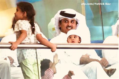 Emir Tamim Bin Hamad And His Sons And Daughter Qatar Save Prince