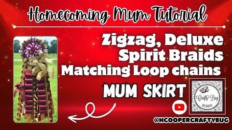 Mum Skirt Zigzag Deluxe Spirit Braids Matching Loop Chains