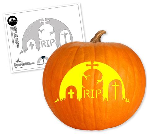 Rip Graveyard Pumpkin Carving Stencil Pumpkin Hq