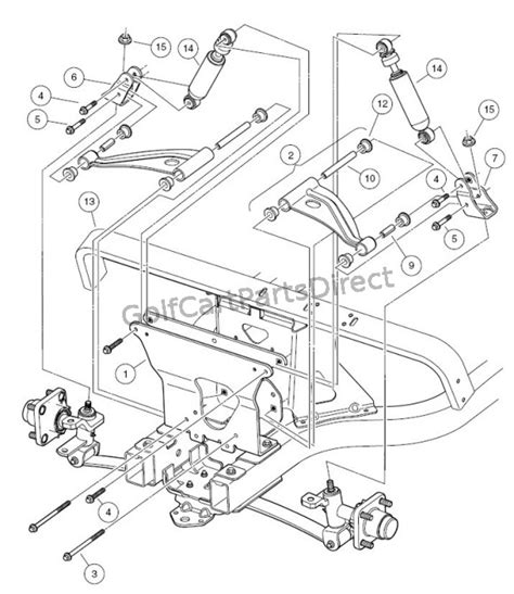 Club Car Precedent Front Suspension Diagram