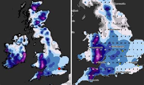 UK Snow Forecast LIVE Map Chart Shows More Than 18 Inches Of Snow On