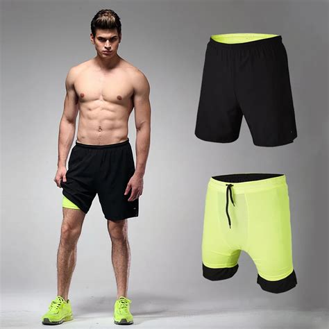 Mens Quick Dry 2 In 1 Running Shorts Gym Shorts Mens Running Shorts 7