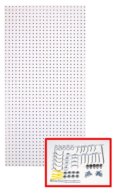 Tempered Wood Pegboard 24 In W X 48 In H Custom Painted Blissful