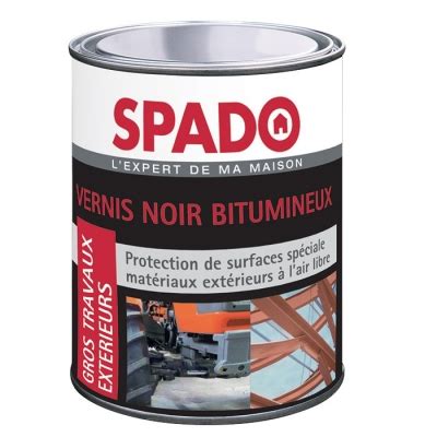 Vernis Noir Bitumeux Gros Travaux 1 L SPADO Articles Quincaillerie