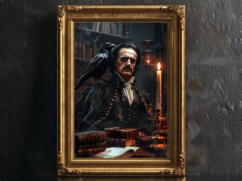 Poster Edgar Allan Poe D Coration Murale Gothique Impression D