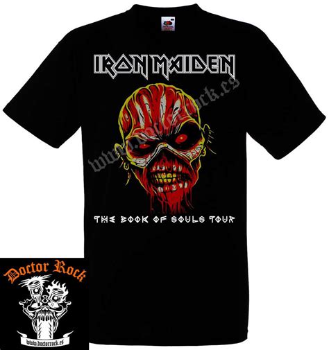 Camiseta Iron Maiden The Book Of Souls Tour Doctor Rock