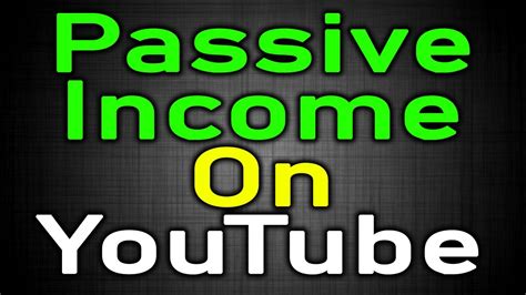 How To Earn Passive Income On Youtube For Beginners Youtube